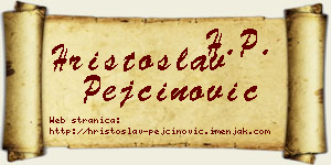 Hristoslav Pejčinović vizit kartica